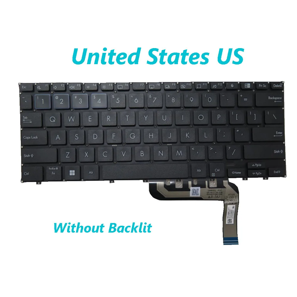 

Клавиатура для ноутбука ASUS ExpertBook B7 Flip B7402 B7402F B7402FEA B7402FVA B7402FBA, черная