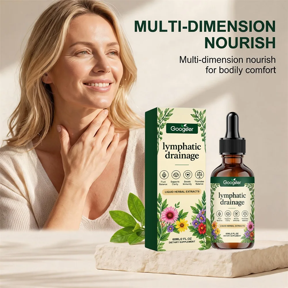 Lymphatic Drainage Drops For Swelling Natural Herbal Blends Promotes Detoxification And Improves Circulation Daily Body Care