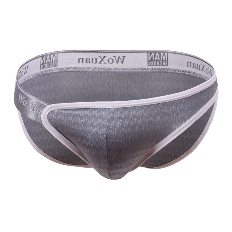

Men Briefs Underwear Sexy Breathable Underpants Milk Silky Comfortable Low Rise Cueca Gay Male Panties