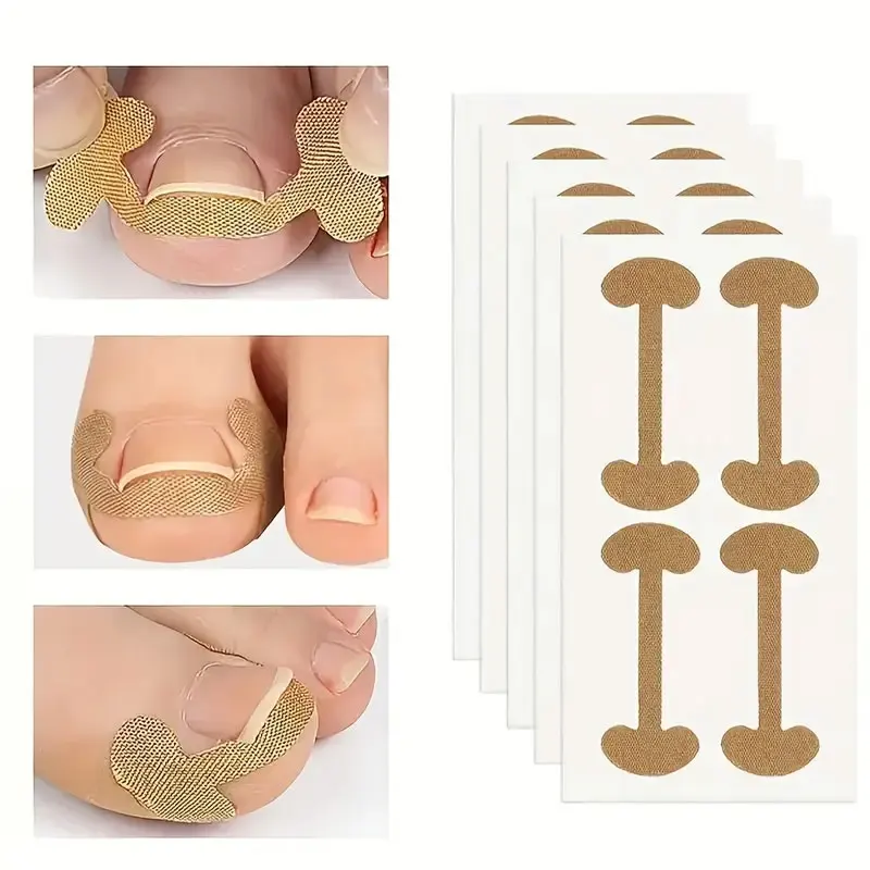 40-100PCS สีน้ําตาลแพทช์เล็บเท้าสติกเกอร์,สติกเกอร์เล็บสําหรับเล็บสําหรับเล็บเท้าสติกเกอร์เล็บ, professional Pedicure ชุดเครื่องมือ