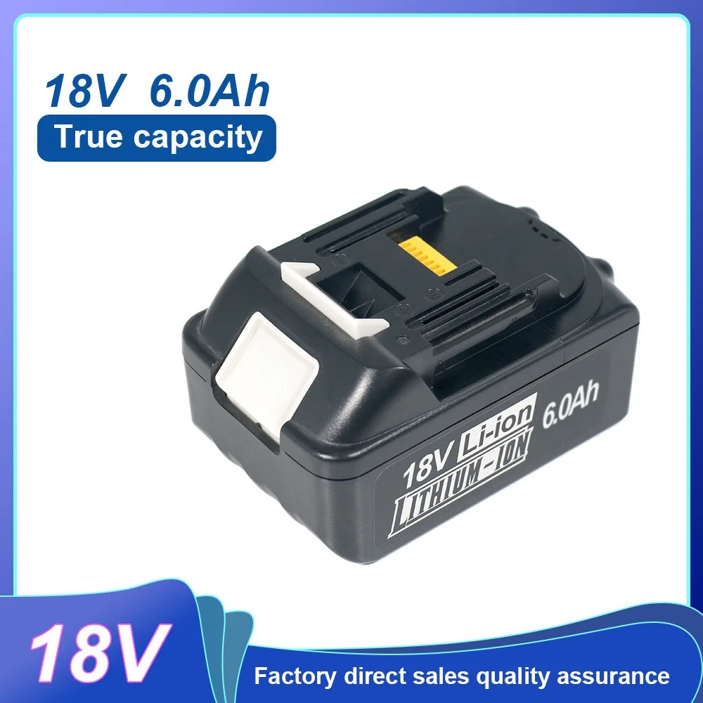 

18V 3Ah~6.0Ah Rechargeable Lithium Battery For Makita 18V Drill Power Tool Battery BL1860 BL1850 BL1830 &TypeC&Charger