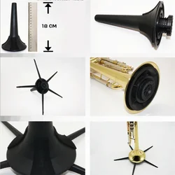 Five Legged Stand Holder 18x30.5cm/7.1x12.0in Portable Trumpet Foldable Vertical Stand Brass Musical Instrument Accessories