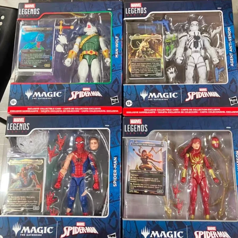 

Marvel Legends 6-дюймовая серия Magic The Gathering Мэри Джейн Уотсон Человек-Волк-Человек-Паук Агент Анти-Веном Фигурка Коллекционная игрушка