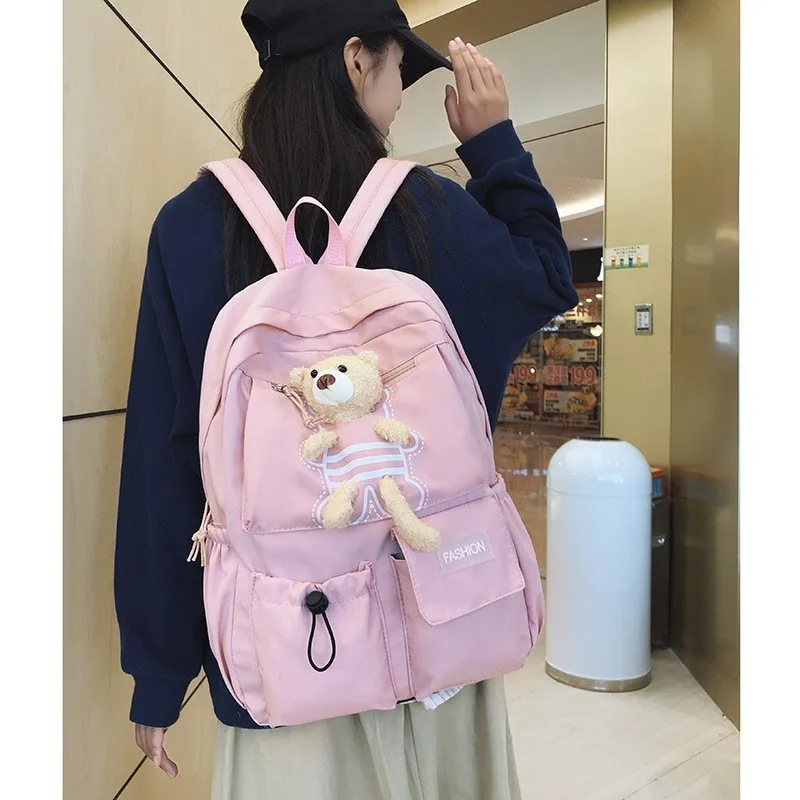 

Мужские и женские двойные сумки через плечо, повседневные рюкзаки, школьные сумки, простая и универсальная двойная сумка через плечо, Мужской рюкзак Bolsa