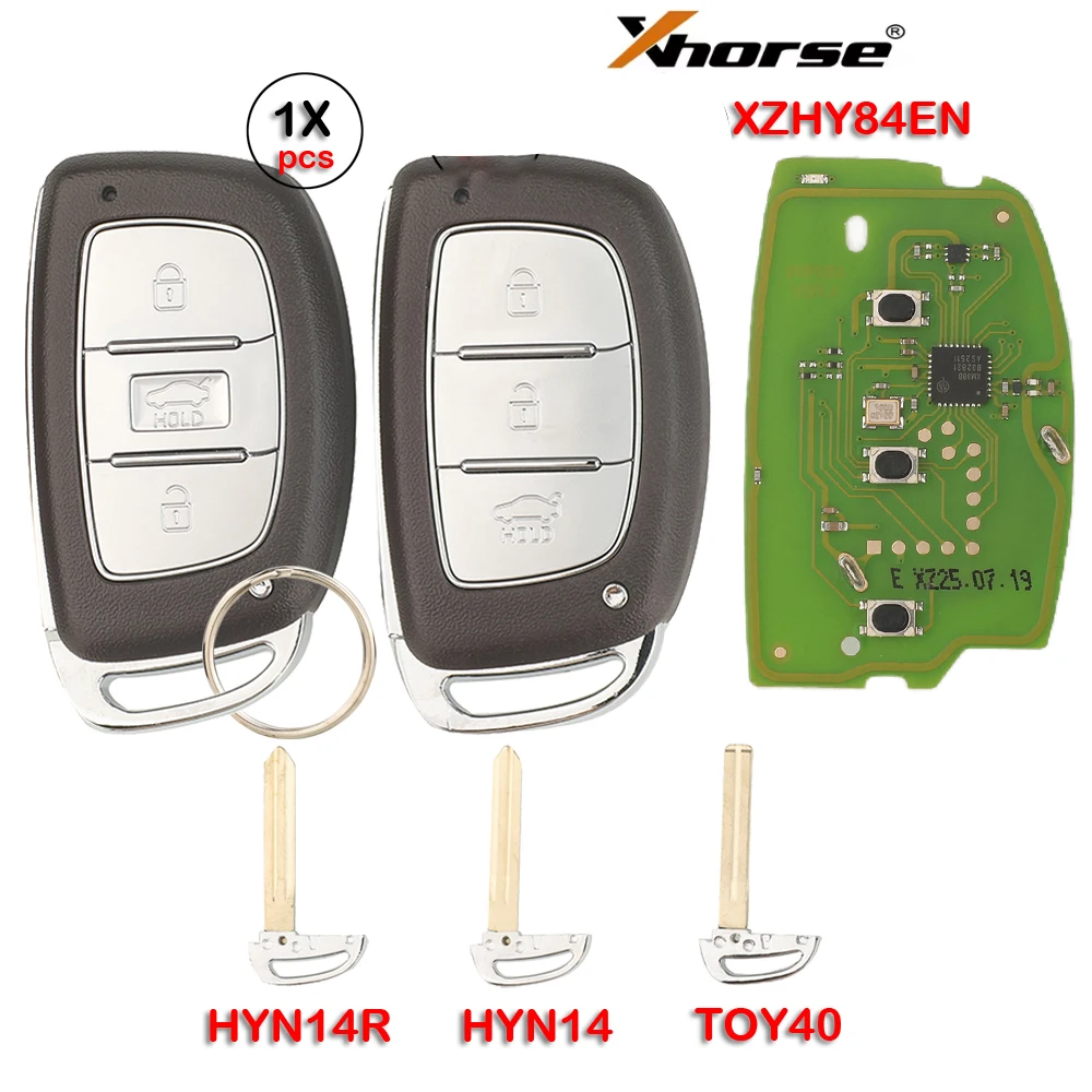 jingyuqin Xhorse Universal XZ Serie Smart Remote Autoschlüssel PCB XZHY84EN 3 Tasten für Hyundai-Modelle