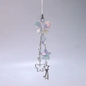 سحر قلادة هاتف الفراشة ، حبل هاتف فتاة حلو ، أحزمة هاتف ، زخرفة حقيبة ظهر ، سلسلة كاميرا ، Y2K أعلى 8 مبيعات قلادة تجسس - رقم 5