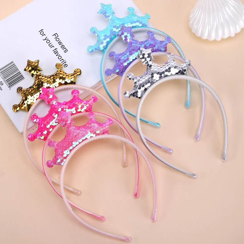 

1/6/12 шт. атласные ленты для волос с блестками и пентаграммой в виде короны для ежедневных прогулок, свиданий, ужина, подходящие аксессуары для волос