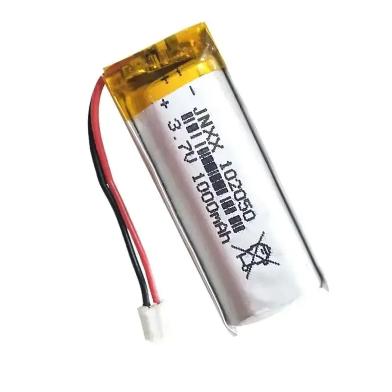 New 3.7V 1000mah 102050 Lipo Cells Lithium Polymer Rechargeable Battery for MP3 GPS Recording Pen LED Light Beauty Instrument