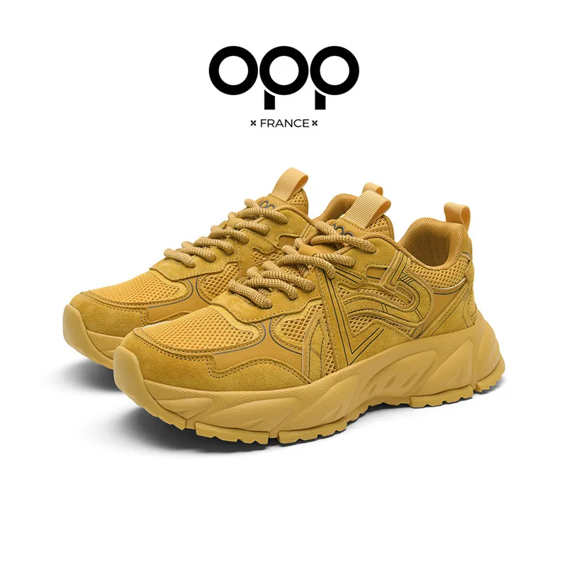 

OPP Men's New air summer Shoes Flats With Running Blance Sports 574 Shoes Footwear Sneakers Genuine Leather Lace-up