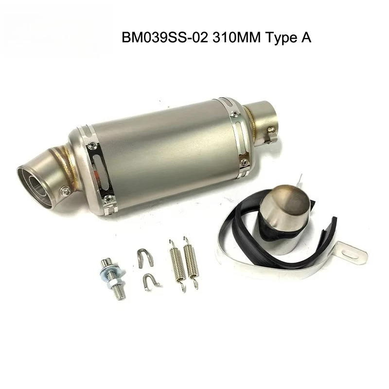 Bulls Motor Racing Moto Duke200 RC390 502C Modified Motorcycle Exhaust Muffler  With DB Killer Exhaust Baffie Pipe