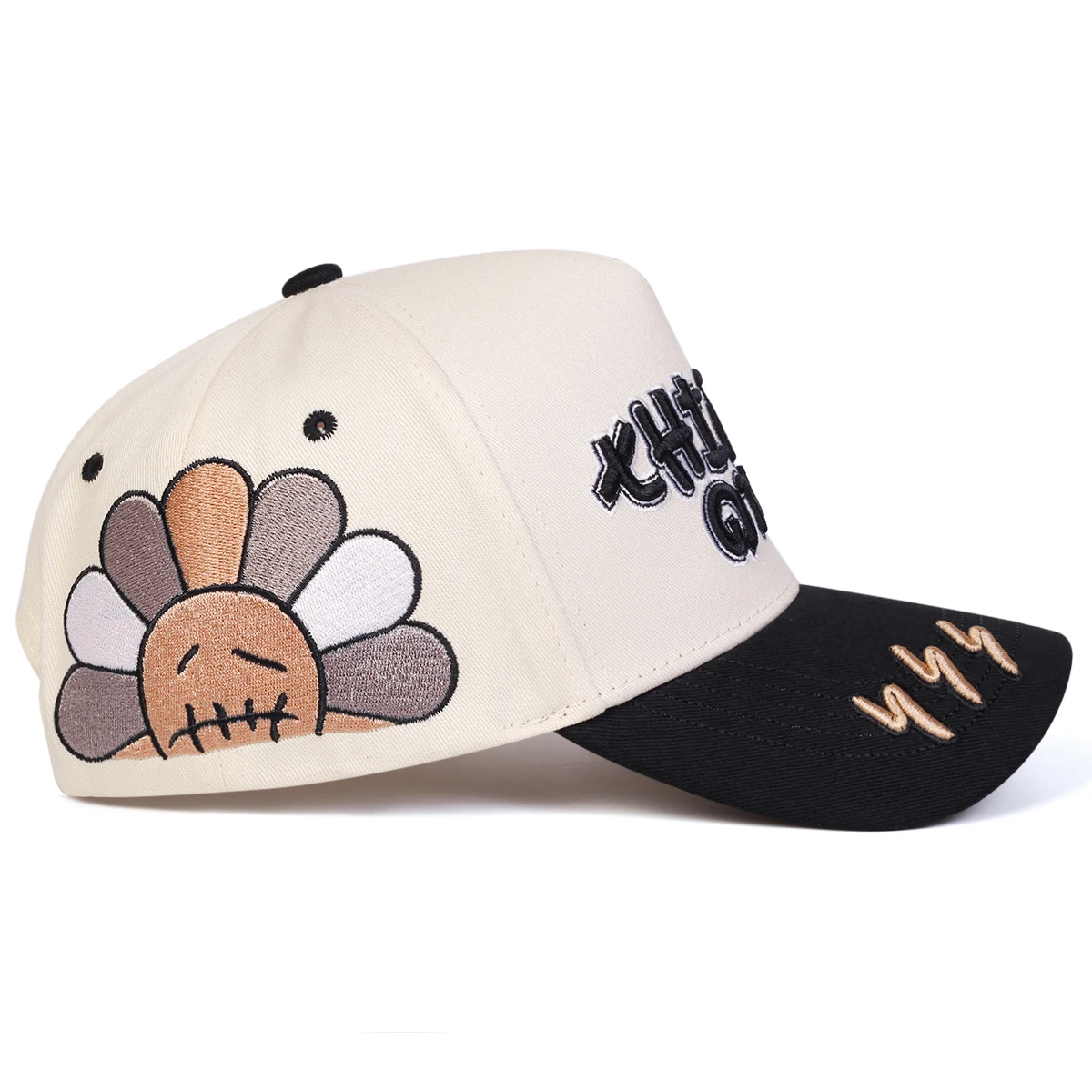 Unisex-Baseballmützen mit Blitz-Stickerei, für Frühling und Herbst, für den Außenbereich, verstellbar, lässige Hüte, Sonnenschutzhut, Sportkappe – Detail 5