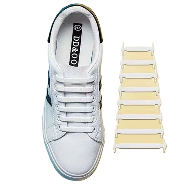 

16pcs/lot Silicone Shoelaces No Tie Shoelaces 3 colors Elastic Lace Shoelace Creative Lazy Silicone Laces Rubber Lace