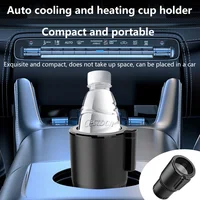 Taza de refrigeración para calefacción de coche, 12V y 24V, 36W, 2 en 1, calentador de tazas para oficina y coche, soporte para taza inteligente, refrigerador para bebidas