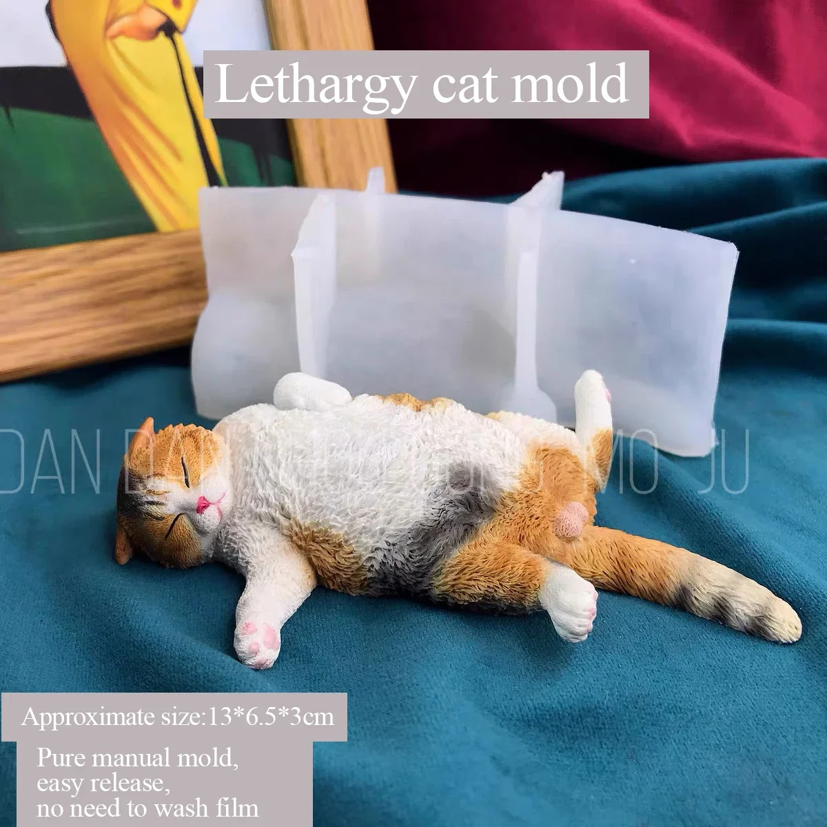 Cat Mold for Aromatherapy Plaster, DIY Mold, Drop Glue, Hand-made Silicone, Cute, DIY, Baby