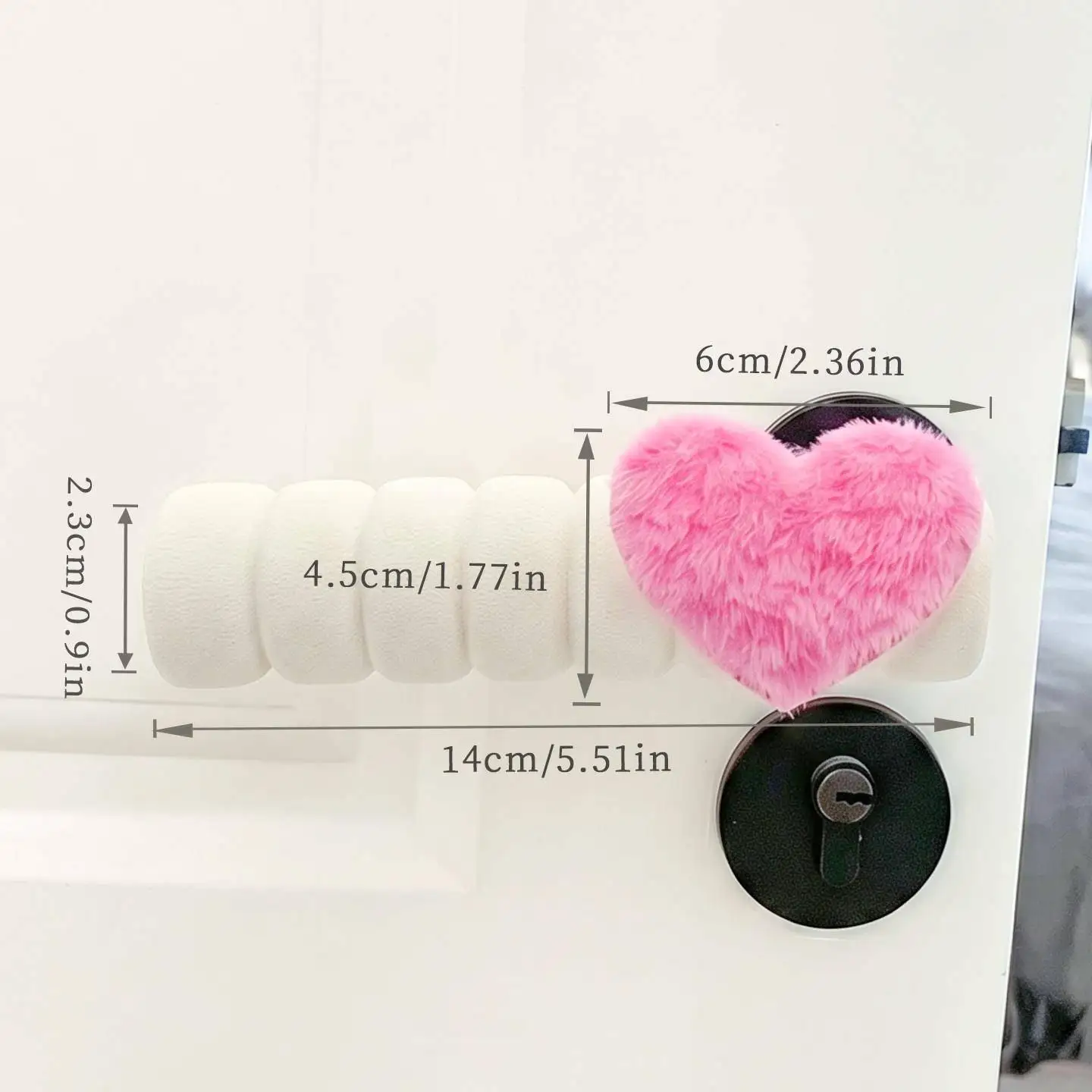 Sweet Heart Door Handle Protection Cover Full Wrap Universal Decorative Static Dissipation Window Moon Phase Hand Gloves