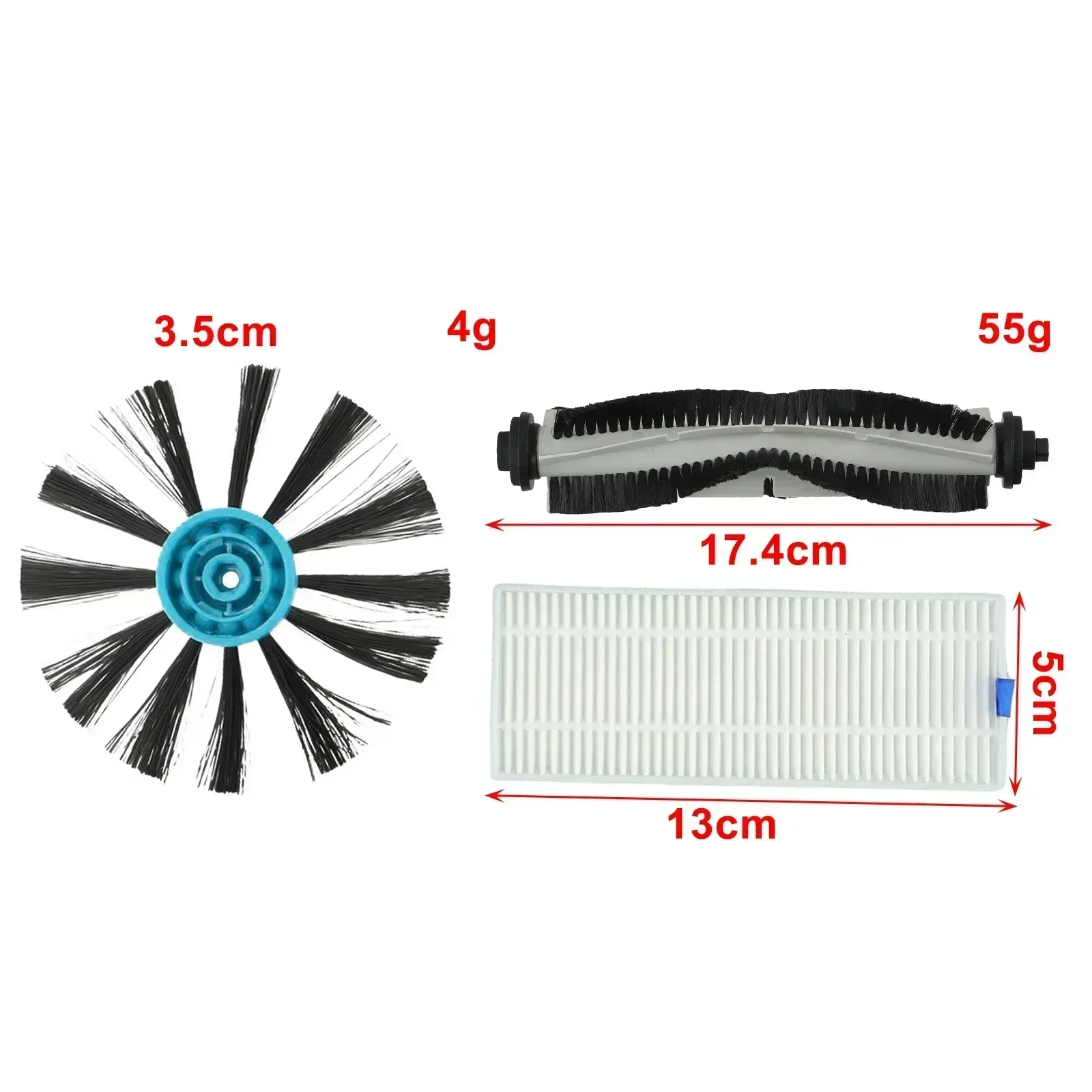 1 ensemble de brosse principale et latérale pour Bissell, pour sol dur, support sec 3115, accessoires pour aspirateur robot