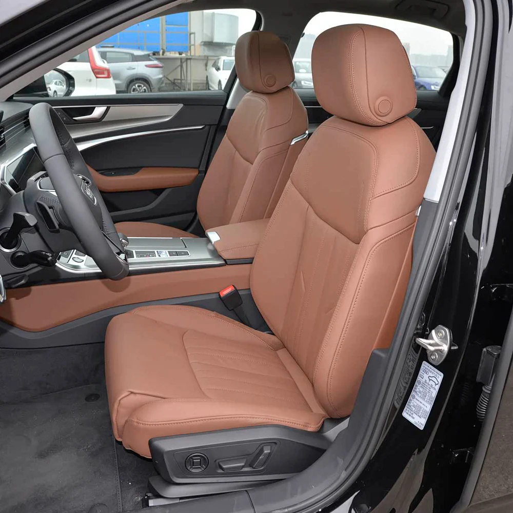 

Индивидуальные чехлы для сидений Audi A6 2019-2021, полный комплект защитных накладок на сиденья A6L, аксессуары для стайлинга автомобиля