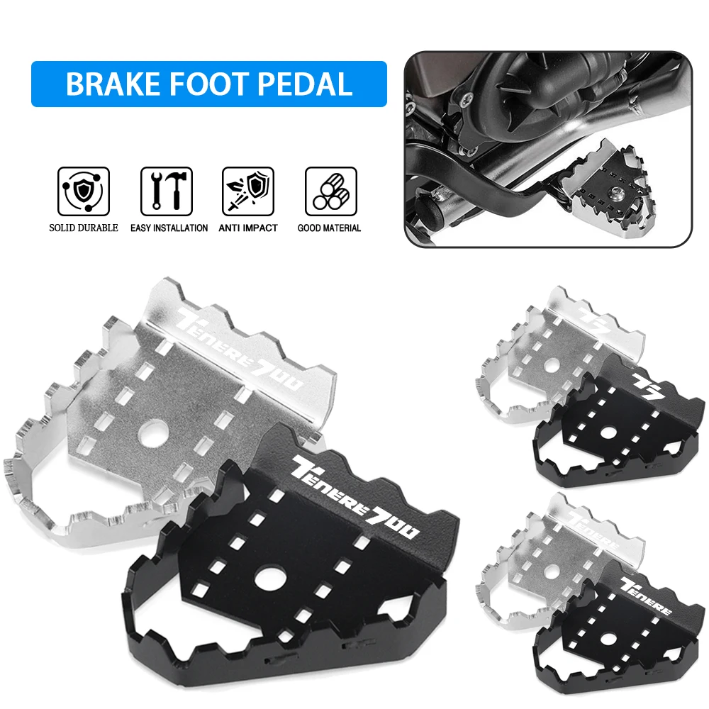 

For Yanaha Tenere700 T7 XTZ700 XT700Z 2019-2024 2025 Motorcycle Rear Foot Brake Lever Pedal Enlarge Extension Peg Pad Extender