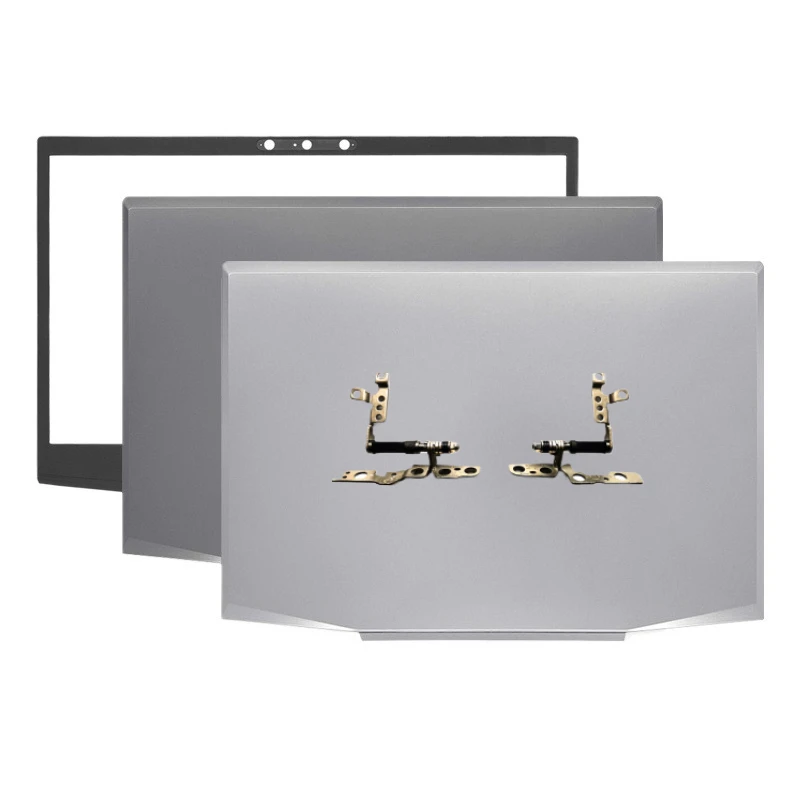 

New For Zhan99 G1 ZBook 15v G5 TPN-C134 LCD Back Cover Rear Lid Front Bezel Frame Hinges Laptop Top Housing Case Silver Grey