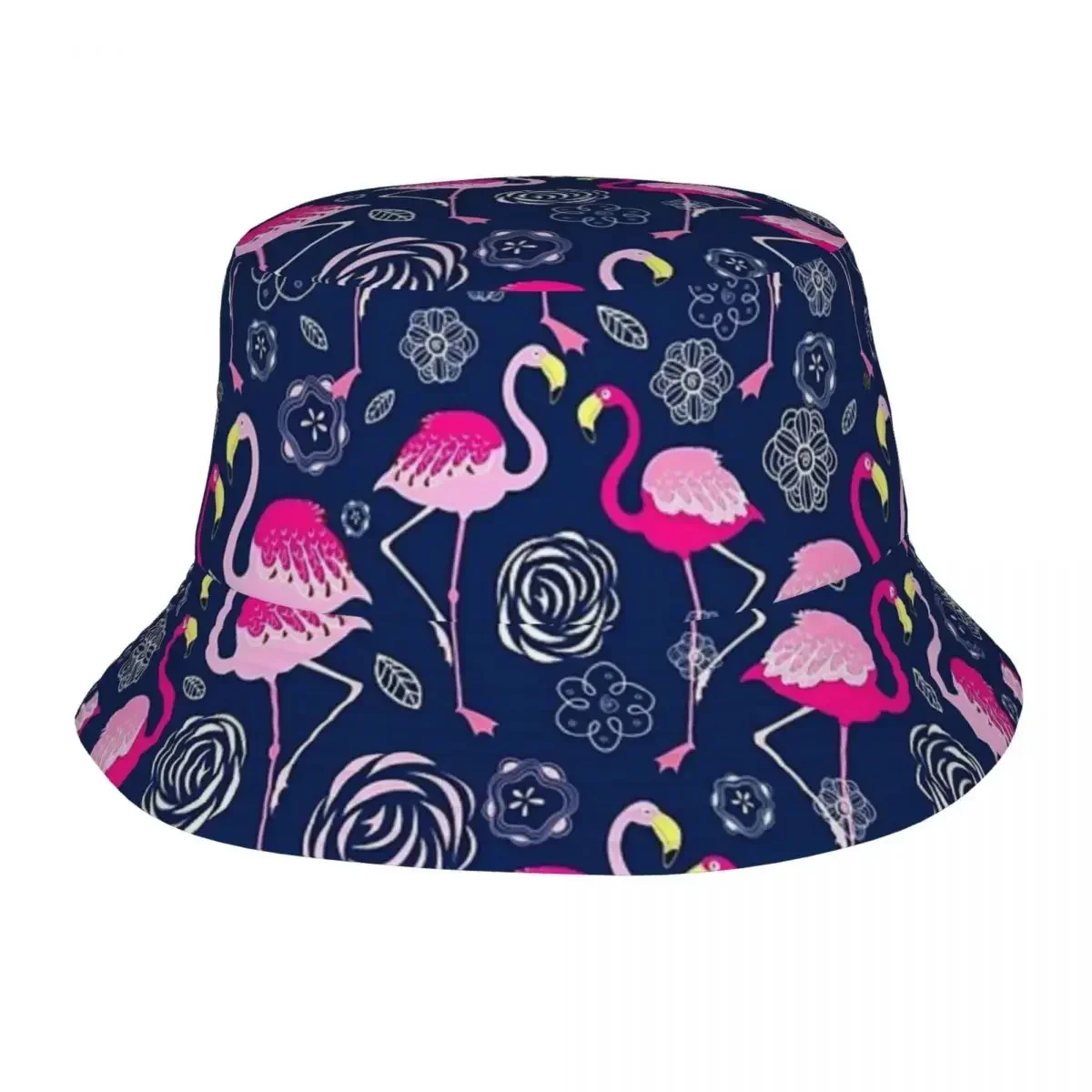 Flamingo Cactus Tropical Ruber Bucket Hat Panama For Man Woman Bob Hats Autumn Fisherman Hats For Summer Fishing Unisex Caps