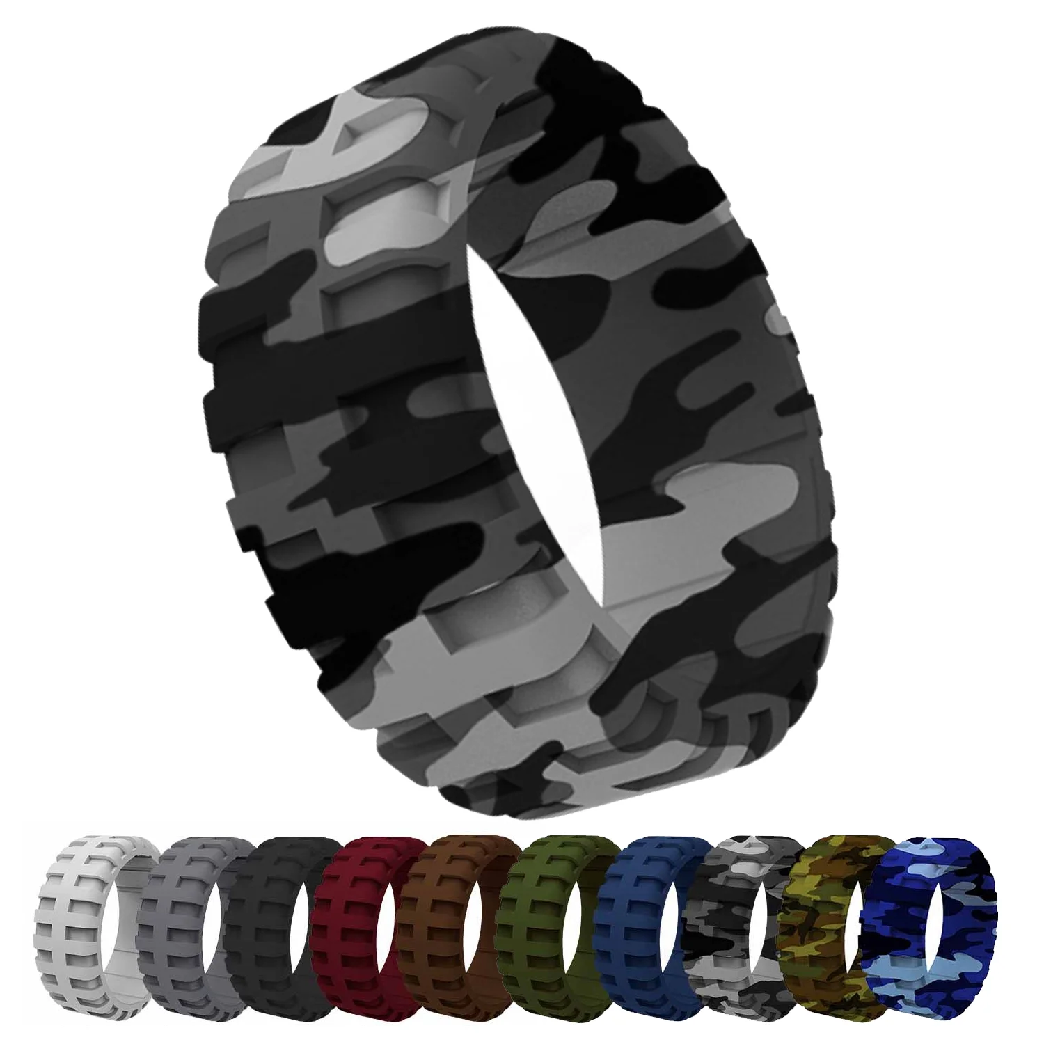 1pc Rings Mens Tire Modelling Sports-Style Silicone Ring Jewelry For Men Automobile Car Racer Outdoors Running