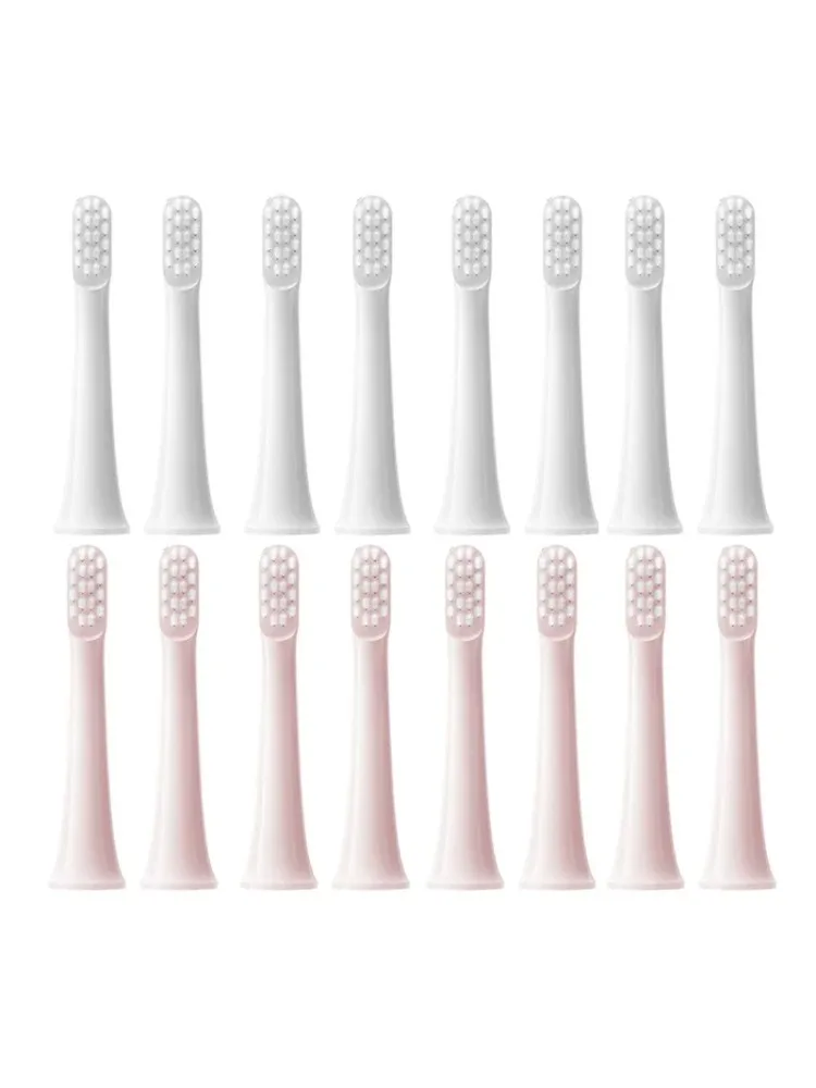 Têtes de brosse de rechange pour brosse à dents électrique sonique XIAOMI MIJIA T100, 8 pièces, brosses à poils souples DuPont, buses adaptées