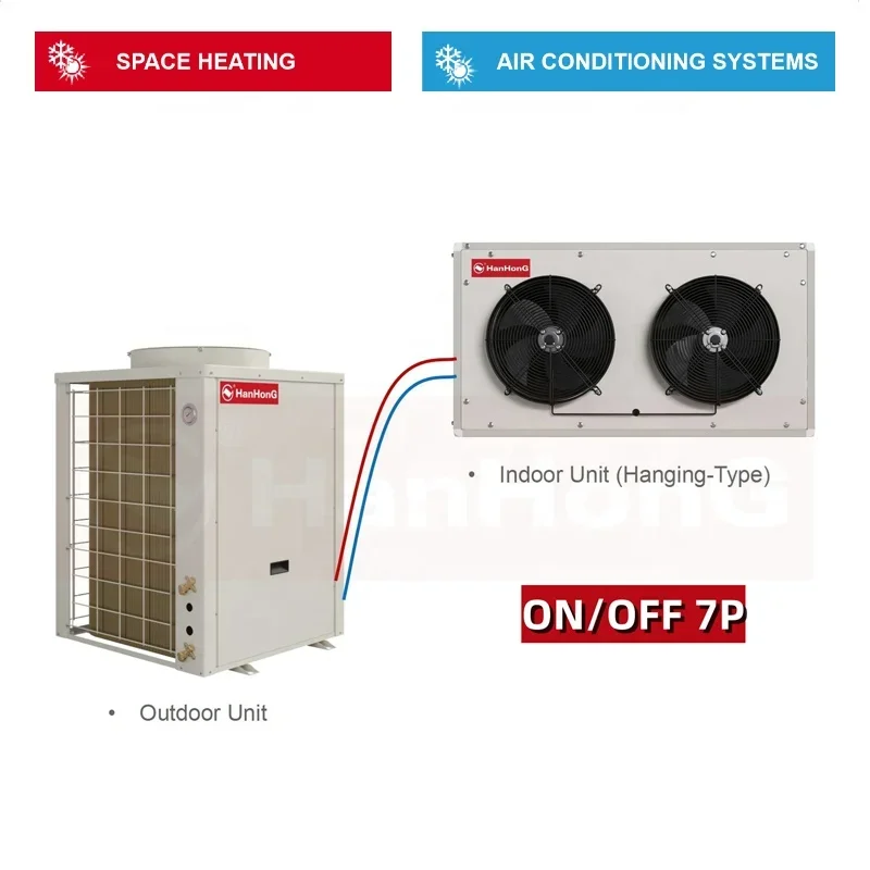 HANHONG Air to Air Heat Pump Split Wall Mounted AC Units Heating System