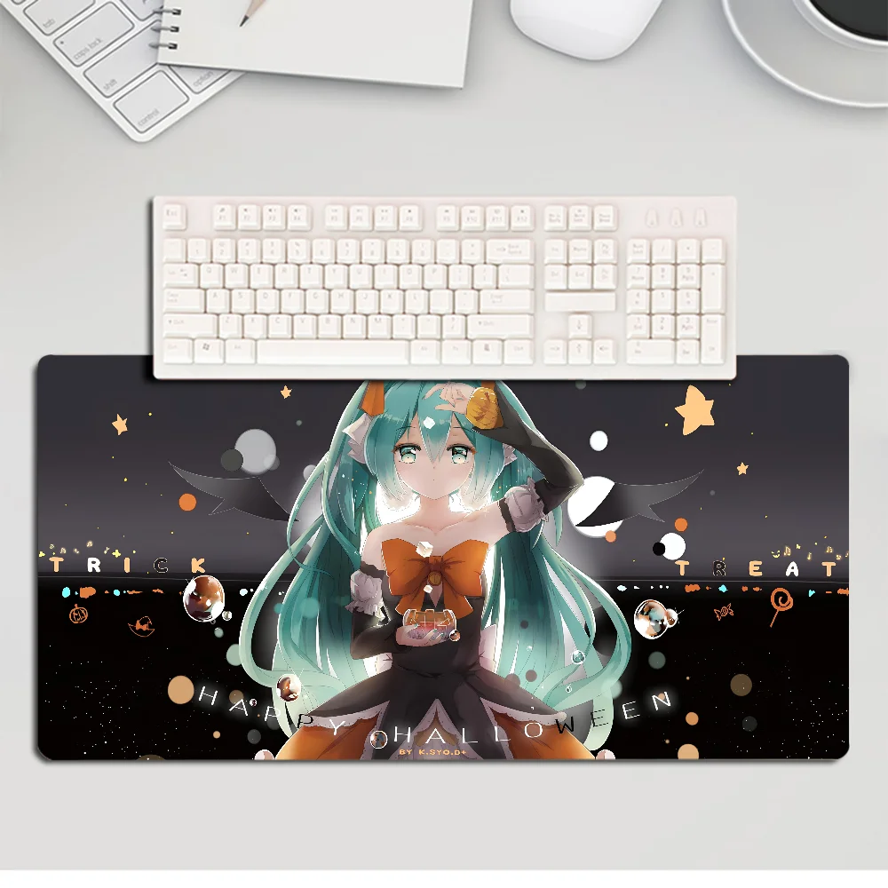 Anime H-Hatsune Miku Mousepad Large Gaming Mouse Pad LockEdge Thickened Computer Keyboard Table Desk Mat