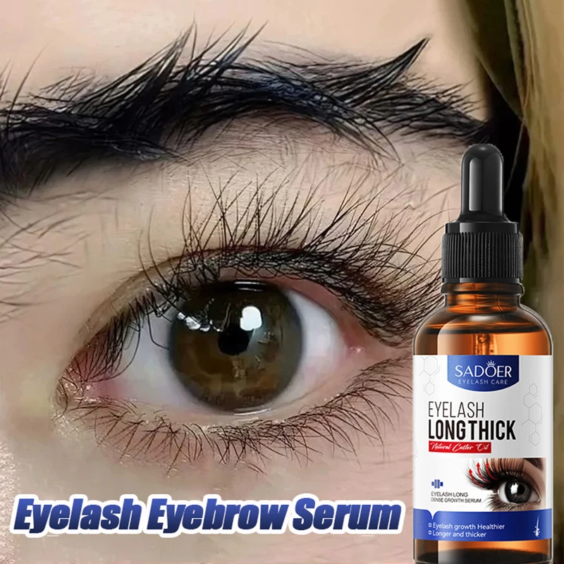 30ml Castor Oil Eyelash Growth Serum Lengthening Thick Curling Up Moisturize Nourishing Liquid Beautiful Eyebrows Eyelash Care