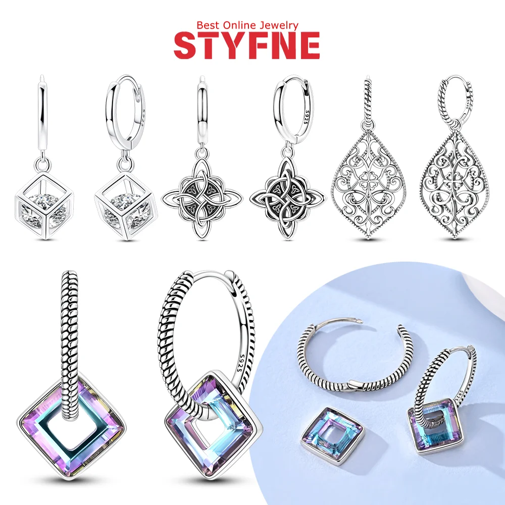 Earring for Women 925 Sterling Silver Hoop Earring Jewelry Fashion Graduation Birthday Gifts for Girls Teen