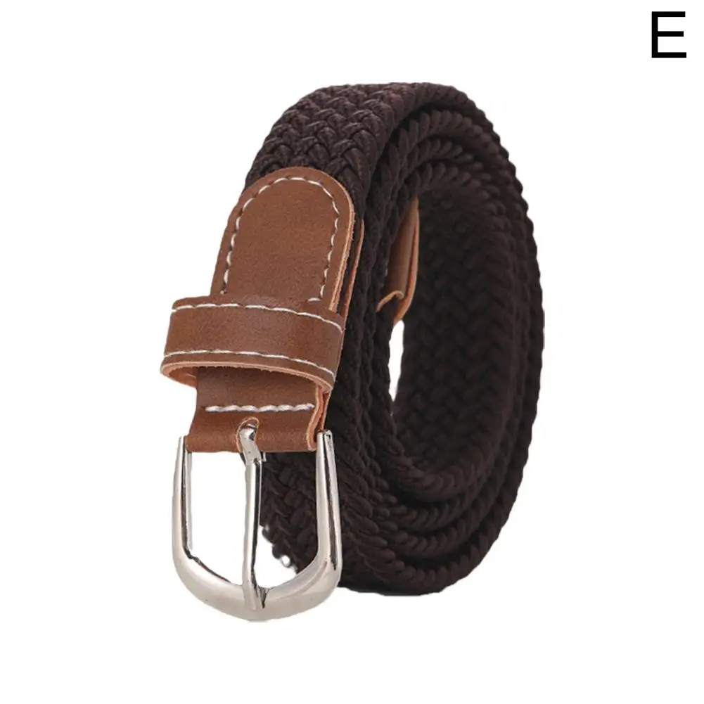 120-130cm lässig gestrickte Nadel schnalle Männer Gürtel gewebte Leinwand elastisch erweiterbare geflochtene Stretch gürtel für Frauen Jeans weiblich b h9v5 – Detail 8