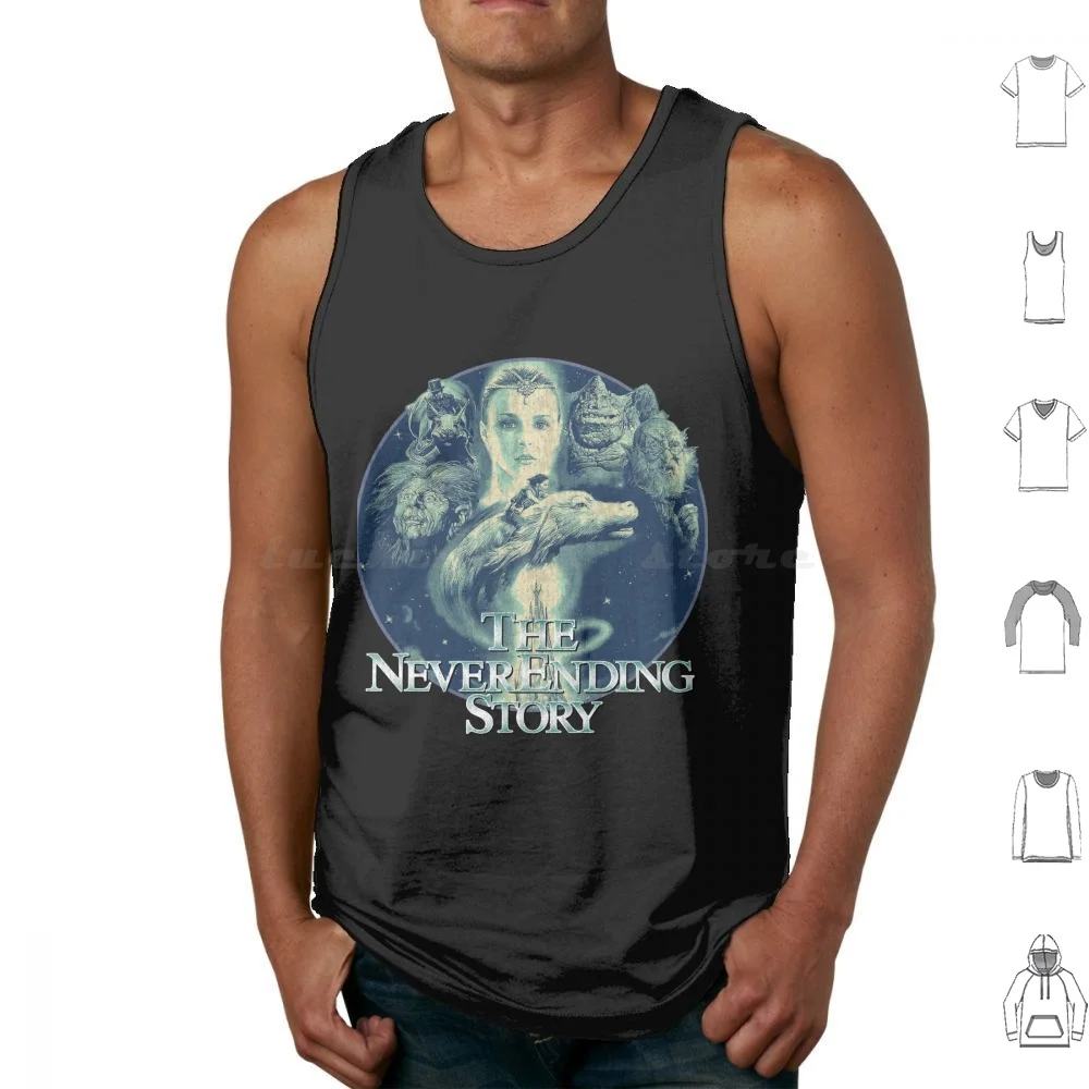 The Neverending Story Tank Tops Print Cotton The Neverending
