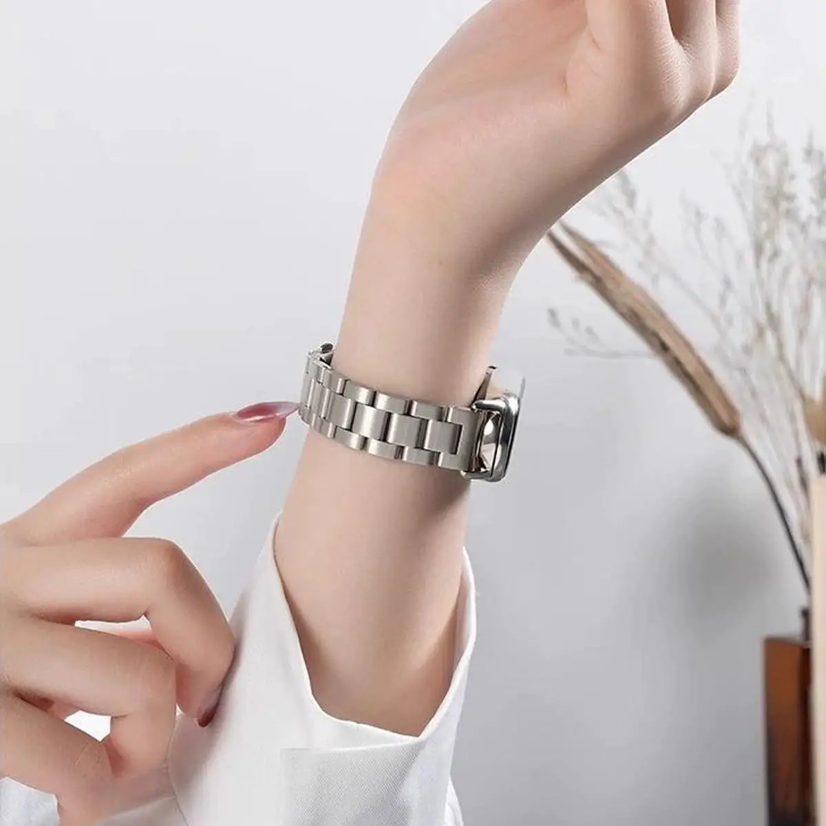 샤오미 미 밴드 9 10용 메탈 밴드, 스테인리스 스틸 슬림 비즈니스 스트랩, 샤오미 밴드 8 스포츠 팔찌 액세서리