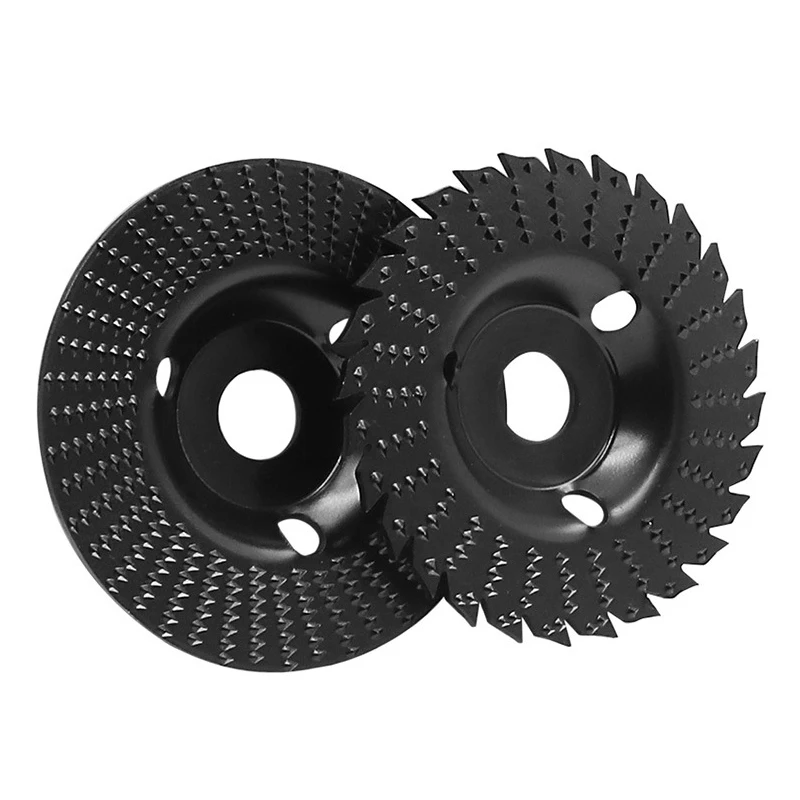 Blade Round Style Wood Angle Grinding Wheel Abrasive Disc Wood Carving Sanding Rotary disc Tools for 22mm Bore 125 Angle Grinder
