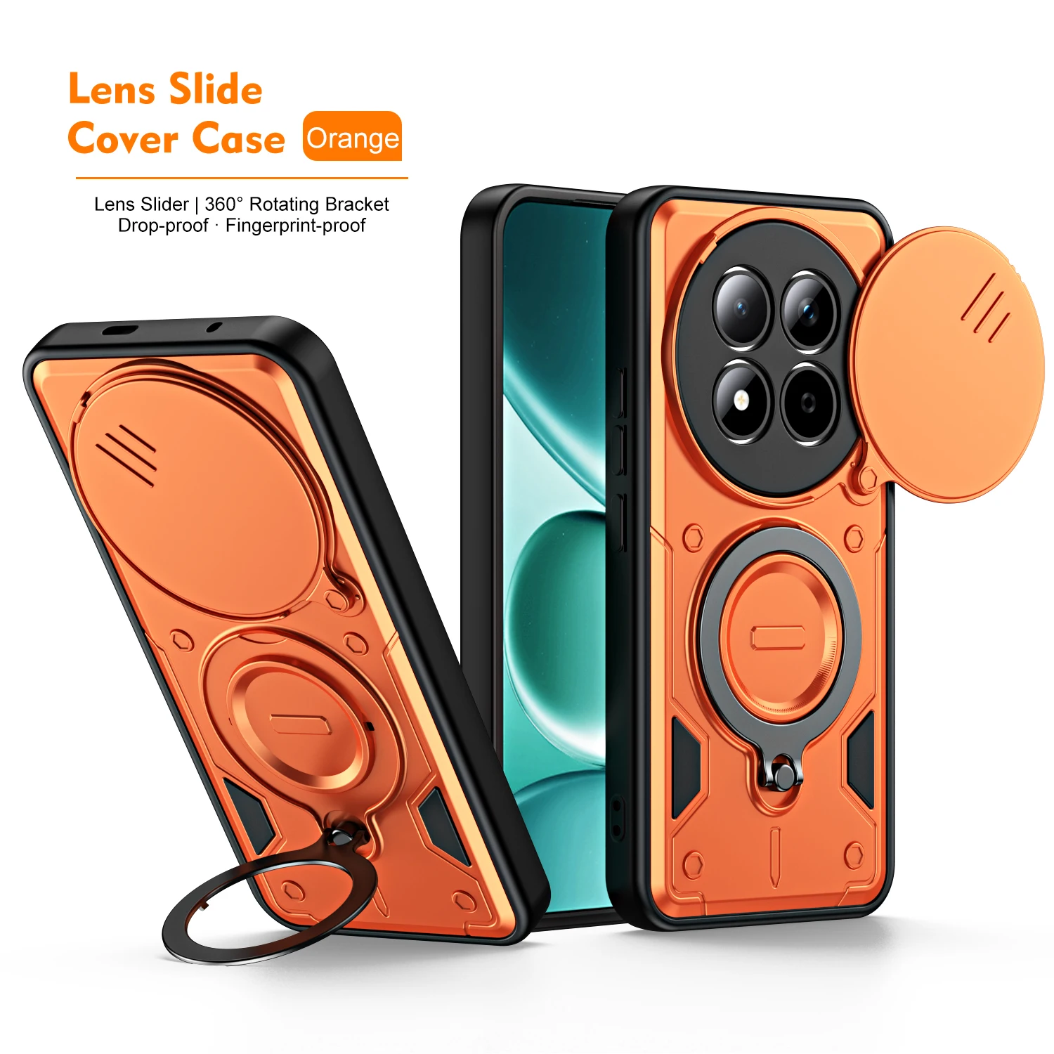 360° Drehbarer Magnetischer Ringständer Handyhülle für Redmi Note 15 Pro Plus 15Pro Kameraschutz für Magsafe Kabelloses Laden Cover