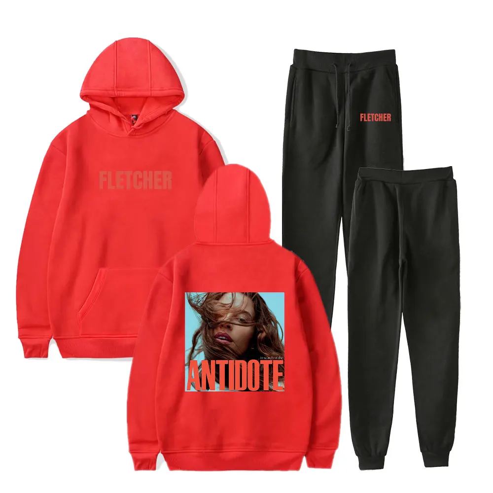 Fletcher Hoodies sets  In Search of the Antidote  Hooded Suit Drawstring Pocket Sweatshirt Men/women Hip Hop Pullover