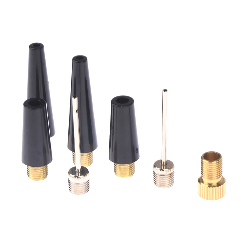 2set Ball Needle Nozzle Adapter Kit Inflatable Air Valve Ball Pump Needle For Football Basketball Soccer Car Bike Tire