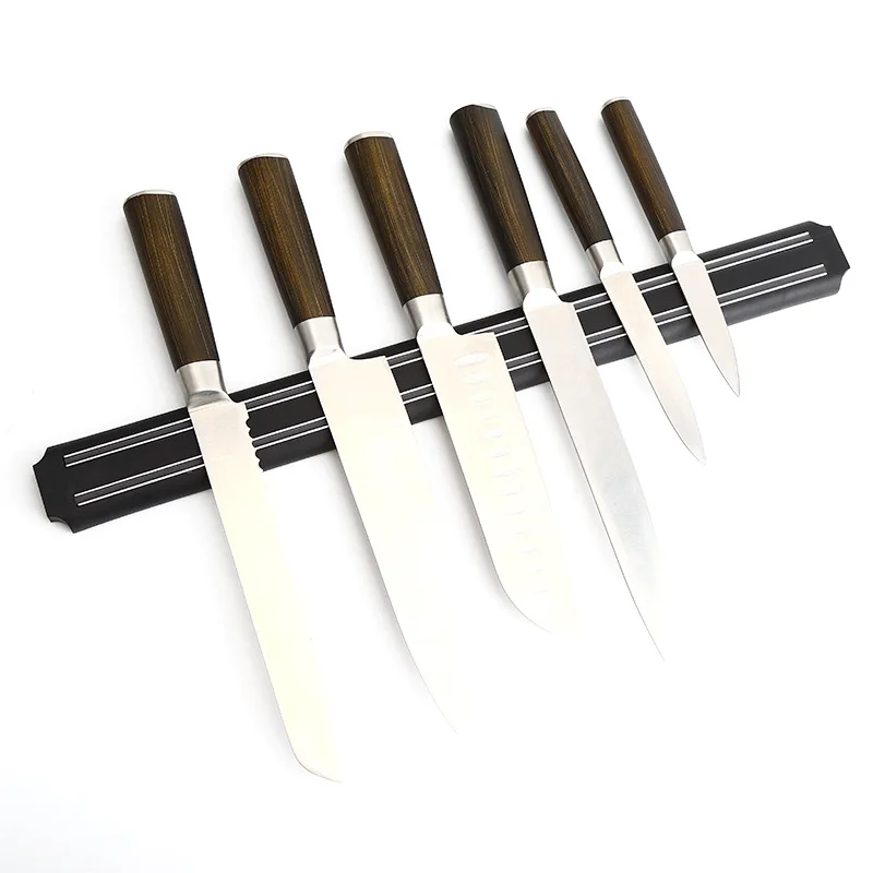 Stainless Steel Wall-Mounted Knife Magnetic Strong Powerful Holder Kitchen/Bar Secure Rack Reliable Knife Storage Magnetism