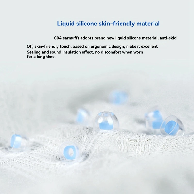 

Replacement Eartips for NICEHCK C04 Earbuds Liquid Silicone Caps C04JAS