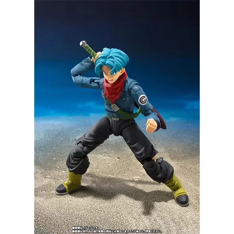 In Stock Bandai Original S.H.Figuarts Dragon Ball Super Future Trunks Anime Action Figures Model Toys Collection Hoilday Gifts