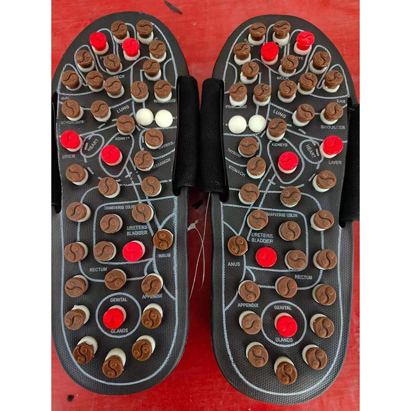 Acupoint Massage Slippers Therapy Massager Shoes for Feet Unisex Home Flip Flop Health Care Medical Rotating Foot Massager Shoes