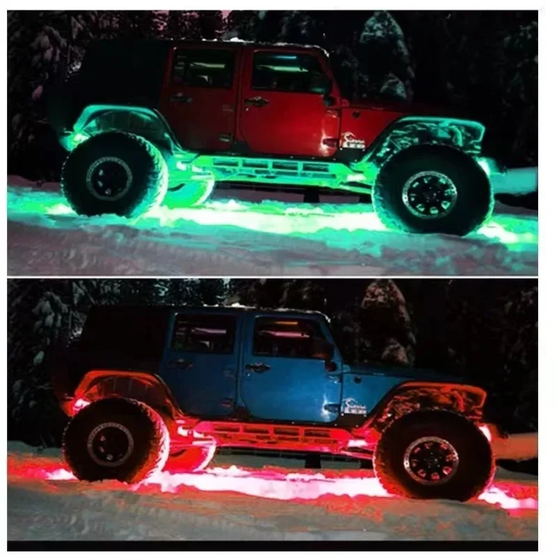 1/10 RC Car Accessories Drift Car LED Chassis Dazzle Light Lamps Flash Lamp for 1/8 1/10 RC Car Traxxas TRX4 D90 Axial SCX10