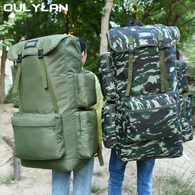 

130L Extra Large Capacity Backpack Men's Outdoor Travel Rucksack Check in Luggage Bag Exercise Camping Camo Backpack