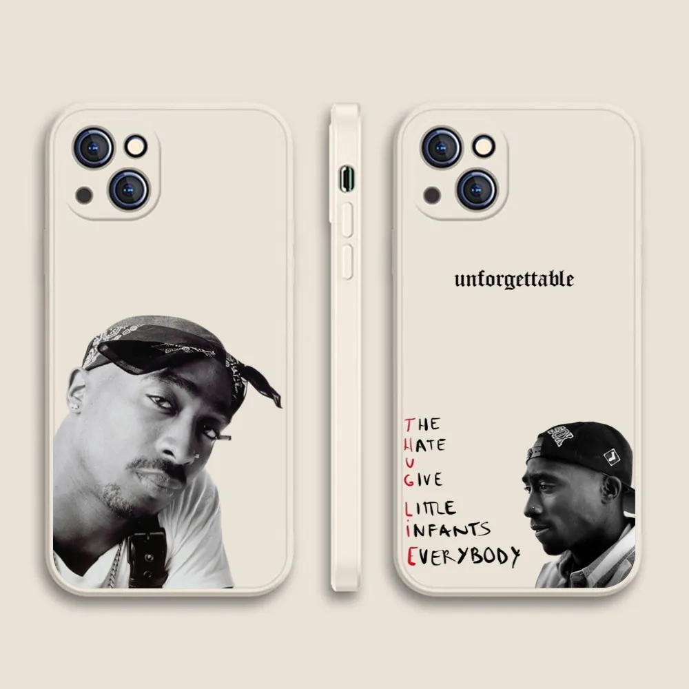 Rip Raper 2pac Phone Case For Iphone 11 13 14 Pro Max X Xr Xs Max Se2020 12mini White Cover Case