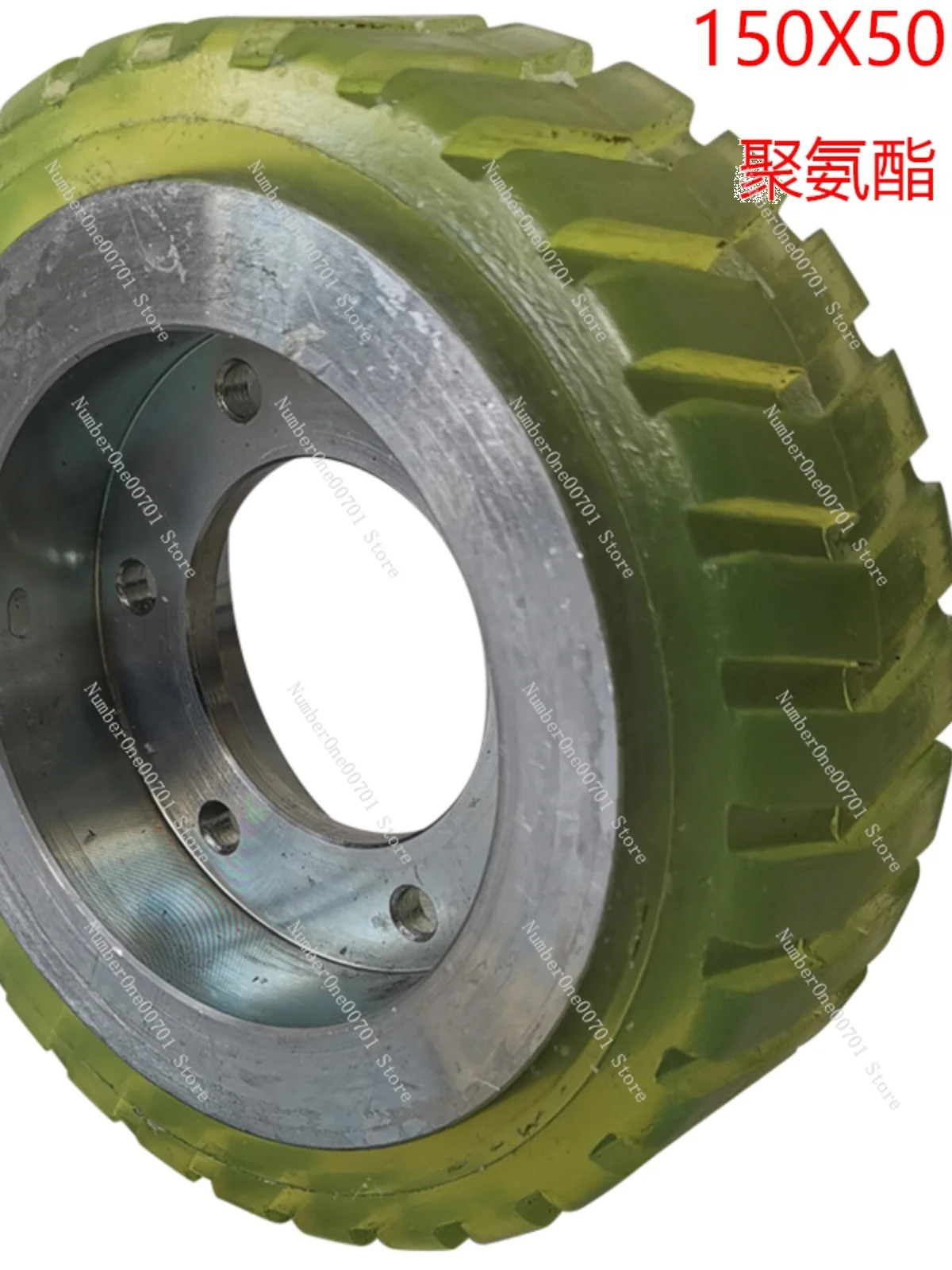 Driving Wheel Polyurethane Pu Coated Robot Rubber Cng11568-Inch Custom Double Row Wheel Universal Casters