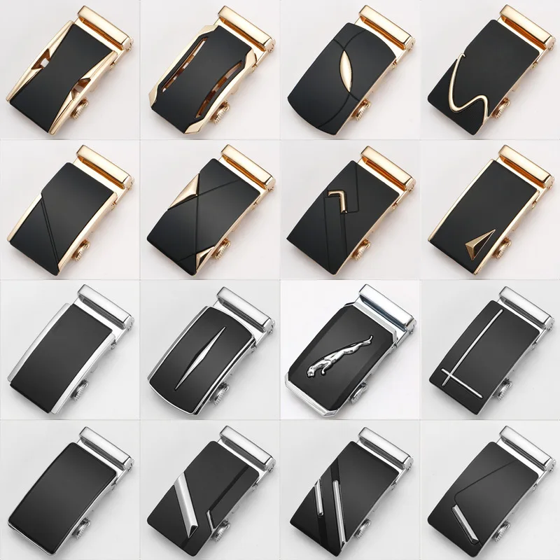 

New Men's Belt Buckle No Belt Buckle Casual Waist Head Business Accessories Automatic Buckle Width 3.5cm