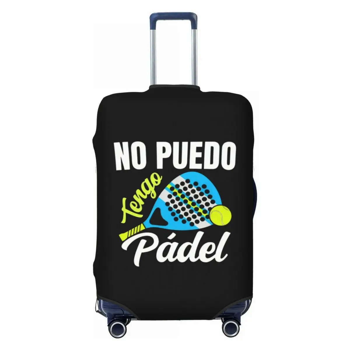 

Custom Porque Pierdo Al Padel Divertido Suitcase Cover Washable Travel Luggage Covers for 18-32 inch