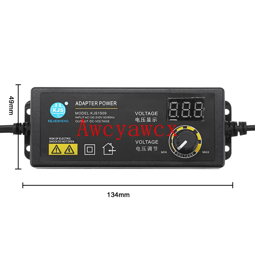 adjustable ON/OFF Adapter 3V-36V 1.7A of voltage 3V 4V 4.5V 5V 6V 7V 7.5V 8V 9V 10V 12V 13.5V 14V 15V 16V 17V 18V 19V 36V 60W