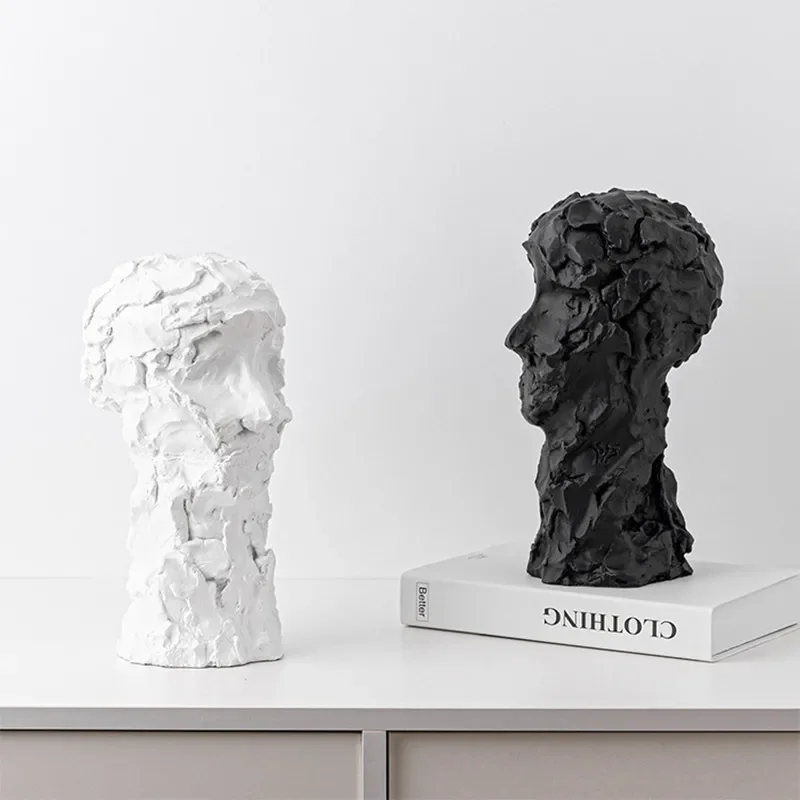 

Abstract Human Sculpture Resin Ornaments Irregular Handmade Figure Statue Desktop Crafts Home Decoration