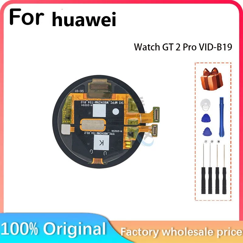 For Huawei Watch GT 2 Pro VID-B19 46mm Smart Watch Bezel-less LCD Display Screen Parts Replacement Repair Use